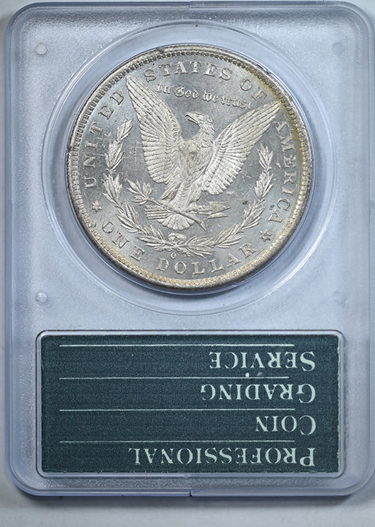 1884-O Morgan Dollar $1 PCGS Rattler MS63DMPL &nbsp;- Deep Mirror Prooflike