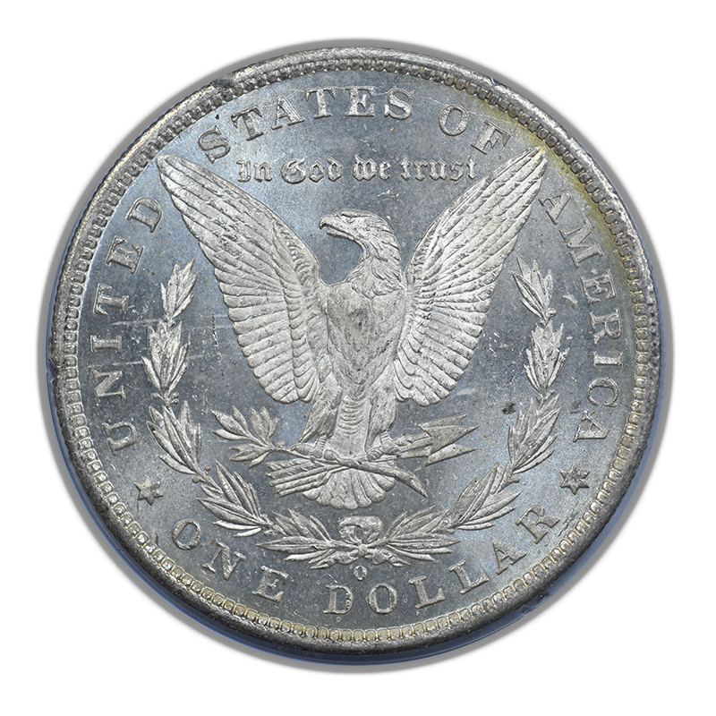 1884-O Morgan Dollar $1 PCGS Rattler MS63DMPL  - Deep Mirror Prooflike
