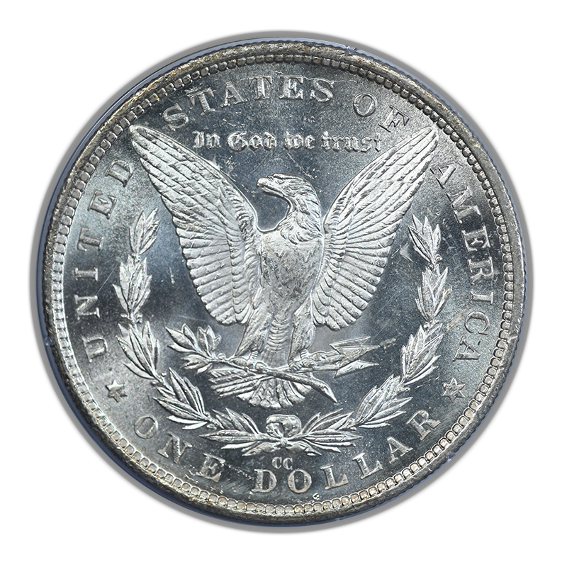 1882-CC Morgan Dollar $1 PCGS Rattler MS63PL CAC - Prooflike