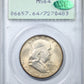 1950-D Franklin Half Dollar 50C PCGS Rattler MS64 CAC