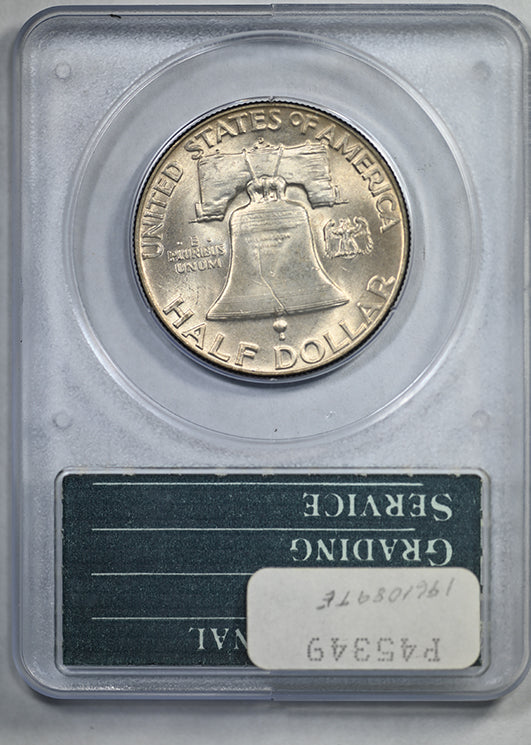1950-D Franklin Half Dollar 50C PCGS Rattler MS64 CAC