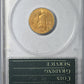 1929 Indian Head Gold Quarter Eagle $2.50 PCGS Rattler MS61 Reverse Slab