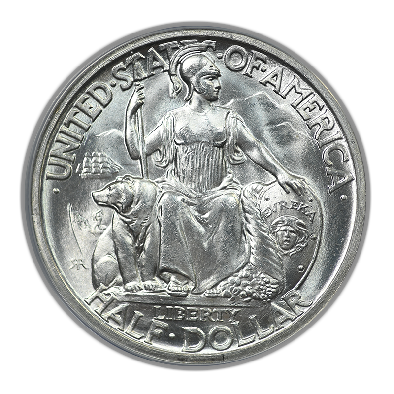1935-S San Diego Classic Commemorative Half Dollar 50C ANACS MS64