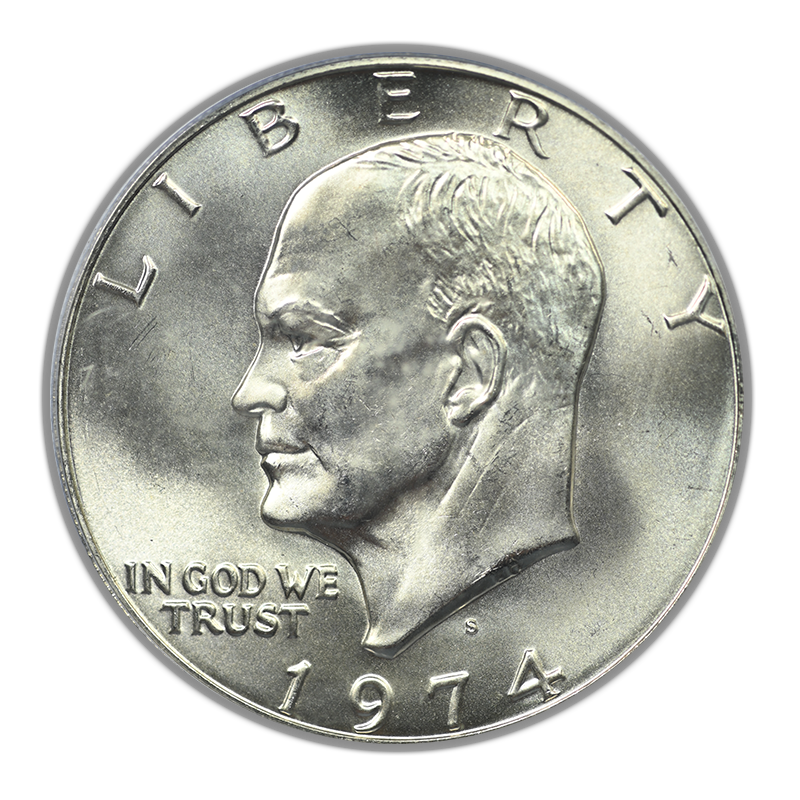 1974-S Silver Eisenhower Ike Dollar $1 PCGS MS68