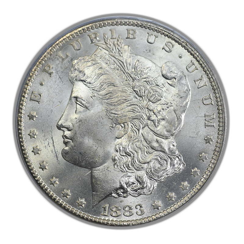 1883-CC Morgan Dollar $1 PCGS MS65