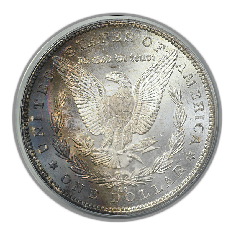 1884-CC Morgan Dollar $1 PCGS MS64 OGH - TONED!