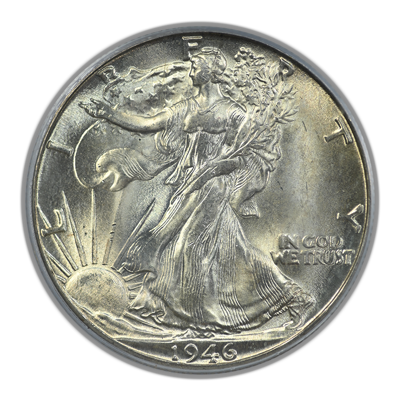 1946-D Walking Liberty Half Dollar 50C PCGS MS65 OGH