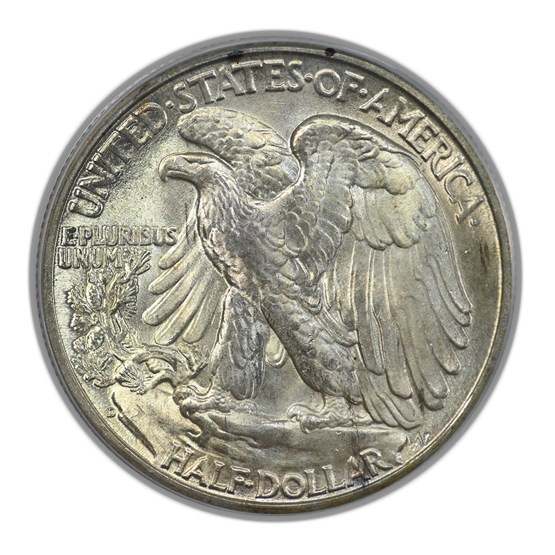 1946-D Walking Liberty Half Dollar 50C PCGS MS65 OGH
