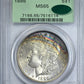 1886 Morgan Dollar $1 PCGS MS65 CAC OGH - TONED! Obverse Slab