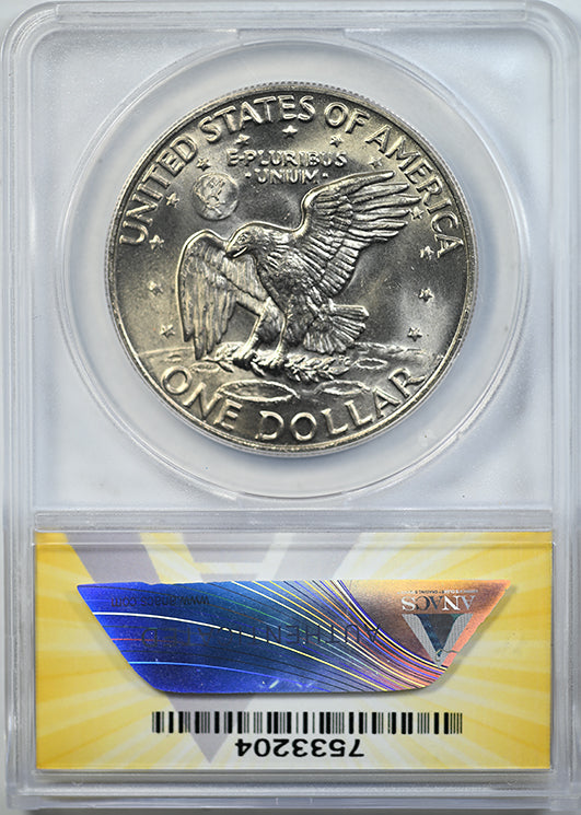 1973 Clad Eisenhower Ike Dollar $1 ANACS MS66