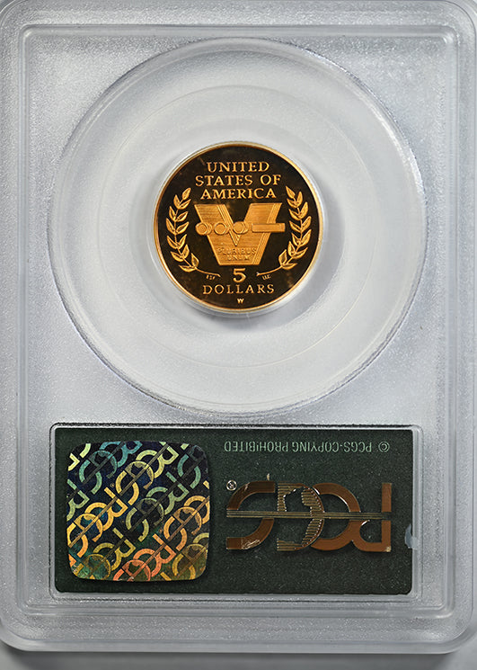 1991-95-W Proof World War II Commemorative Gold $5 PCGS PR69 OGH