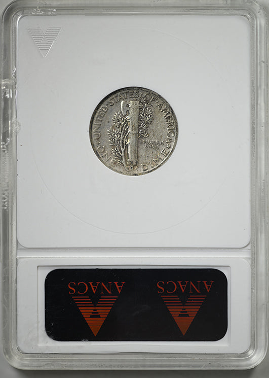 1942/1 Mercury Dime 10C ANACS Soapbox VF30