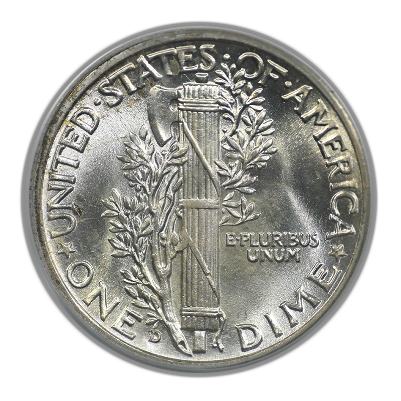 1943-D Mercury Dime 10C PCGS MS67