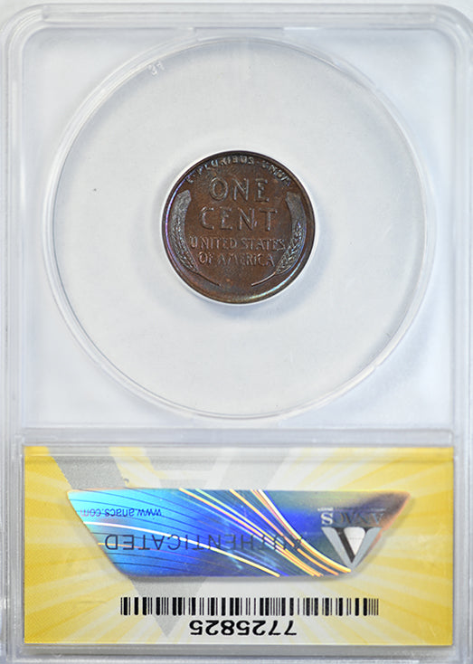 1928-S Lincoln Wheat Cent 1C ANACS MS63BN - TONED!