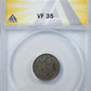 1877-CC Liberty Seated Dime 10C ANACS VF35