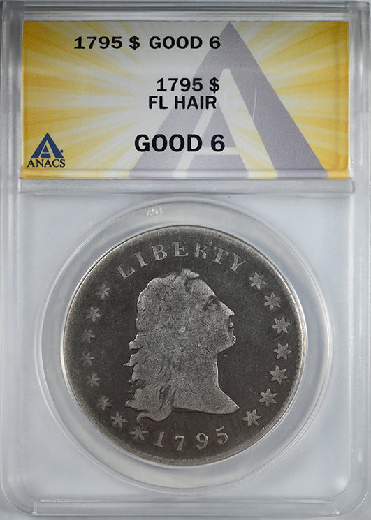 1795 Flowing Hair Dollar $1 ANACS G6