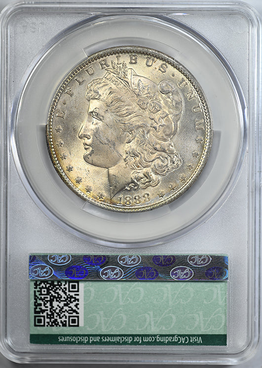 1888 Morgan Dollar $1 CAC MS62 - TAB TONED! Reverse Slab