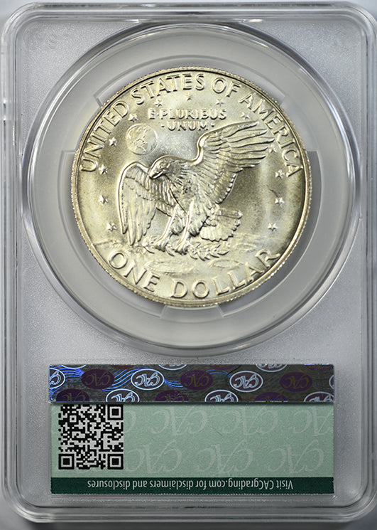 1974-S Silver Eisenhower Dollar $1 CAC MS66 Reverse Slab