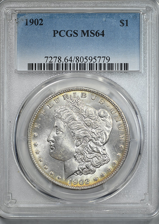 1902 Morgan Dollar $1 PCGS MS64