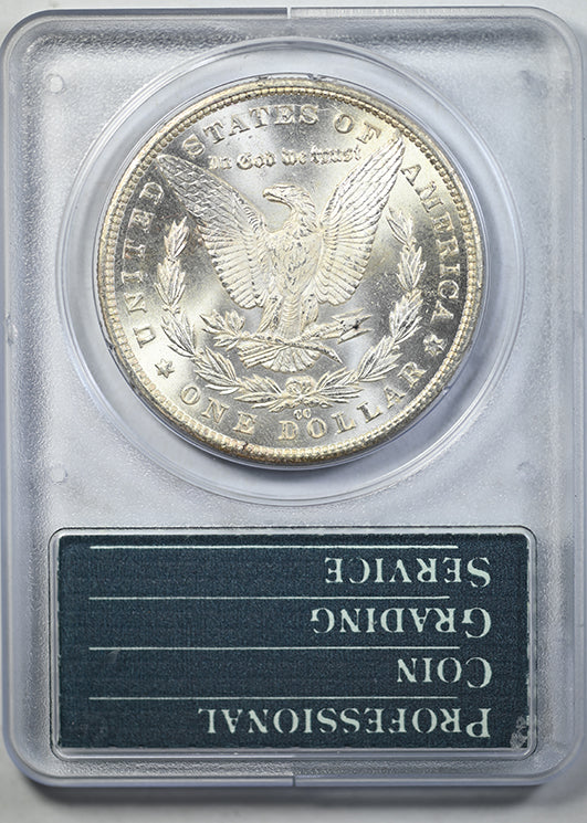 1881-CC Morgan Dollar $1 PCGS Rattler MS63 CAC