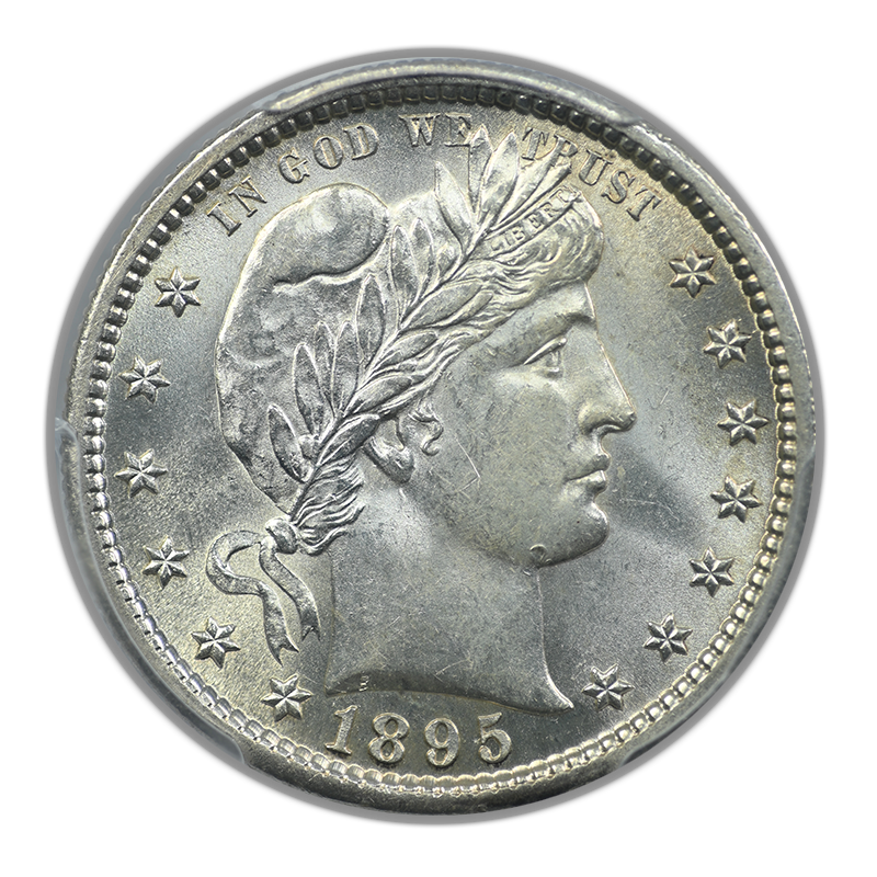 1895-S Barber Quarter 25C PCGS MS62