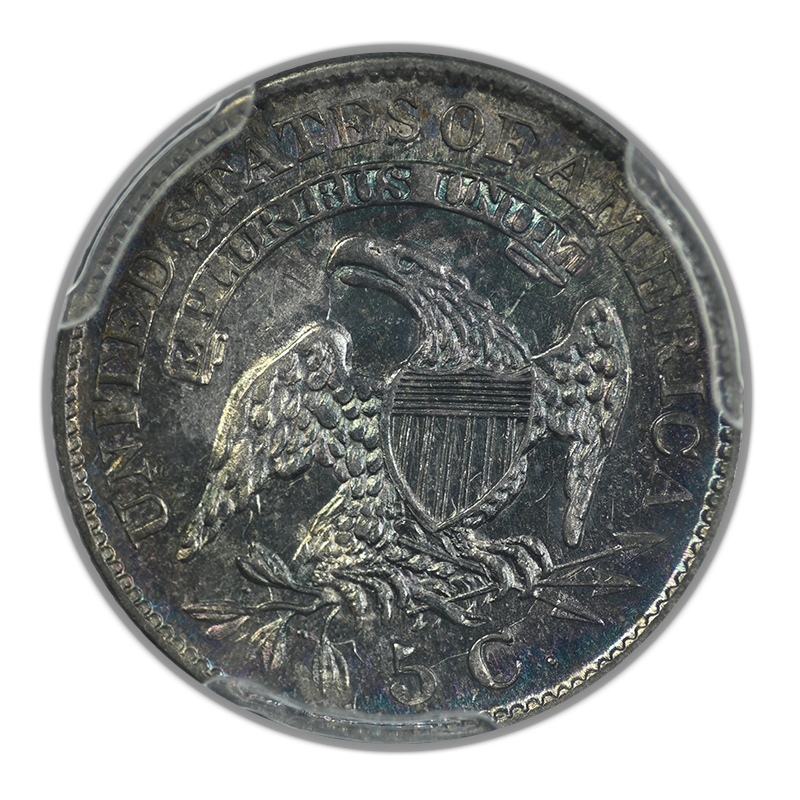 1830 Capped Bust Half Dime H10C PCGS AU58 - TONED!