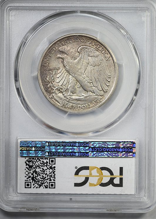 1918-D Walking Liberty Half Dollar 50C PCGS AU55