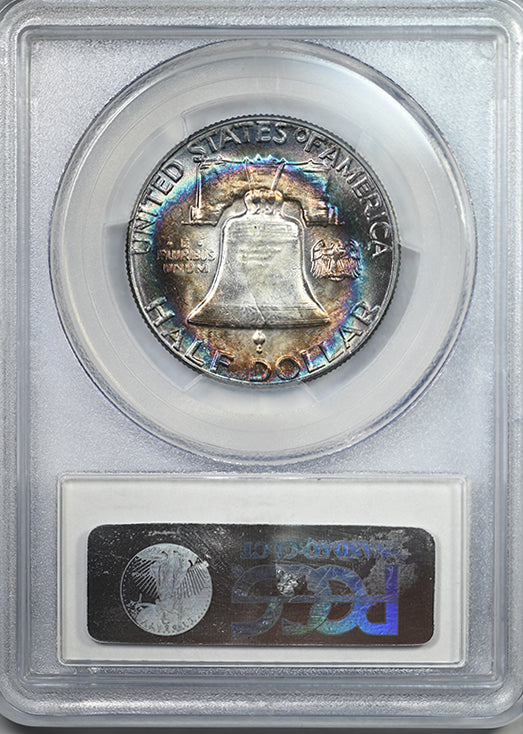 1959 Franklin Half Dollar 50C PCGS MS64 - TONED!