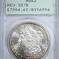 1879-S Morgan Dollar $1 PCGS Rattler MS62 - Reverse of 1878