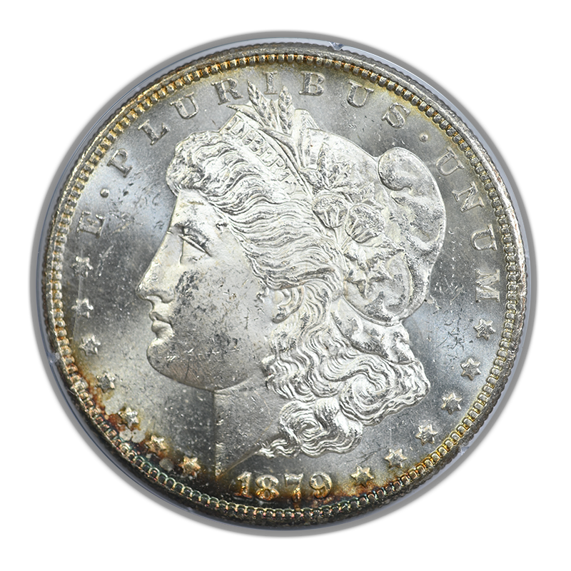 1879-S Morgan Dollar $1 PCGS Rattler MS62 - Reverse of 1878