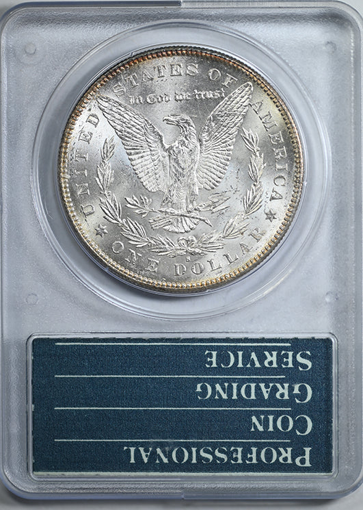 1879-S Morgan Dollar $1 PCGS Rattler MS62 - Reverse of 1878