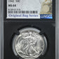 1942 Walking Liberty Half Dollar 50C NGC MS64 with Original Bag Fragment