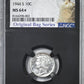 1944-S Mercury Dime 10C NGC MS64* Star with Original Bag Fragment