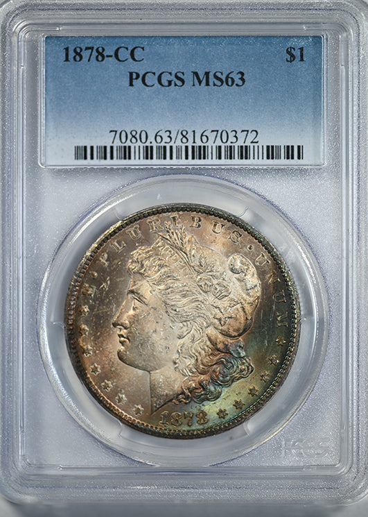 1878-CC Morgan Dollar $1 PCGS MS63 - TONED!