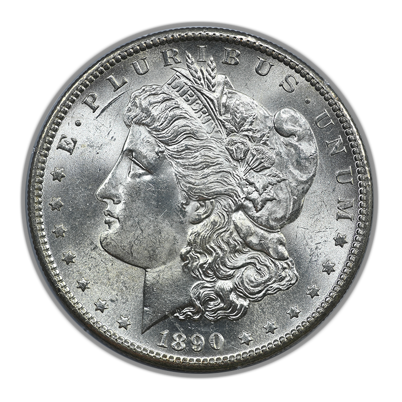 1890-S Morgan Dollar $1 PCGS Rattler MS62