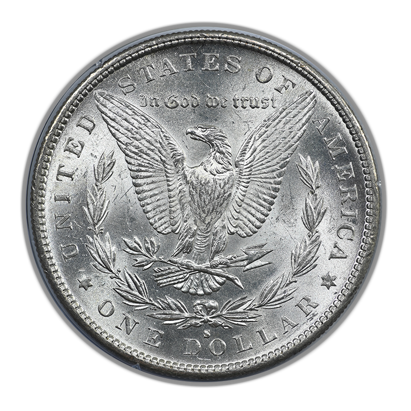 1890-S Morgan Dollar $1 PCGS Rattler MS62