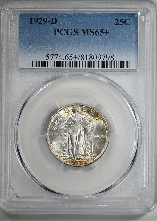 1929-D Standing Liberty Quarter 25C PCGS MS65+