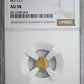 1873 Octagonal California Fractional Gold Liberty Head 1/4 Dollar G25C NGC AU58 BG-727