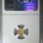 1873 Octagonal California Fractional Gold Liberty Head 1/4 Dollar G25C NGC AU58 BG-727