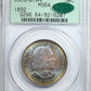 1892 Columbian Exposition Classic Commemorative Half Dollar 50C MS64 CAC OGH - RAINBOW TONED!