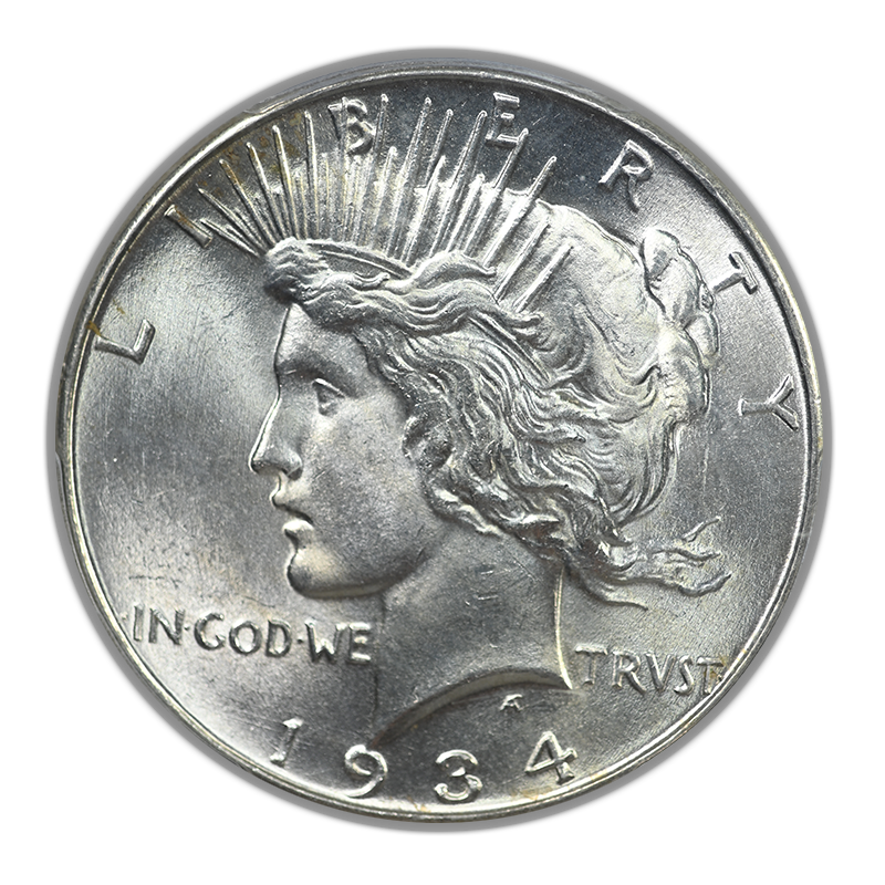 1934 Peace Dollar $1 PCGS MS64