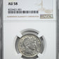 1893-O Barber Quarter 25C NGC AU58