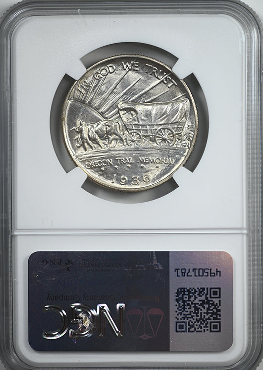 1936 Oregon Trail Classic Commemorative Half Dollar 50C NGC MS66