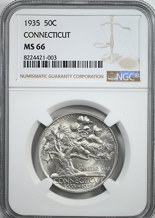 1935 Connecticut Classic Commemorative Half Dollar 50C NGC MS66