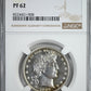 1902 Proof Barber Half Dollar 50C NGC PF62