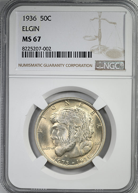 1936 Elgin Classic Commemorative Half Dollar 50C NGC MS67
