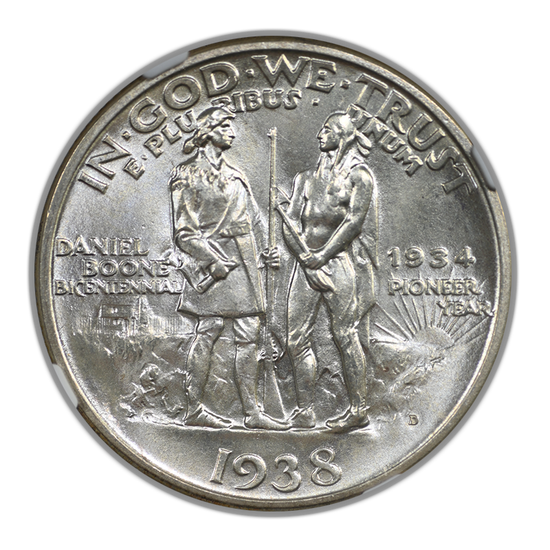 1938-D Boone Classic Commemorative Half Dollar 50C NGC MS67