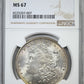 1896 Morgan Dollar $1 NGC MS67 - REVERSE TONED!