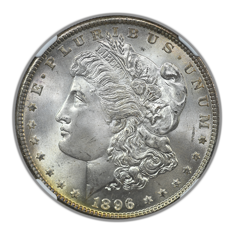 1896 Morgan Dollar $1 NGC MS67 - REVERSE TONED!