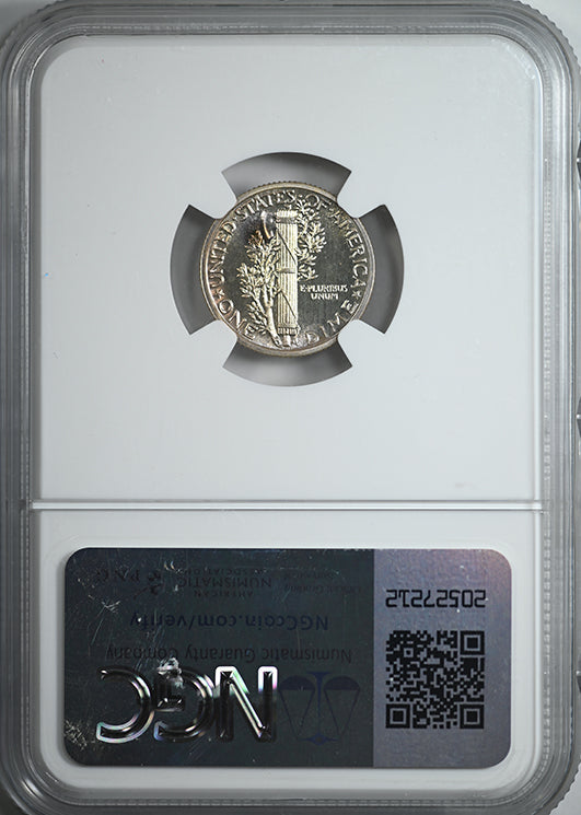 1938 Proof Mercury Dime 10C NGC PF67